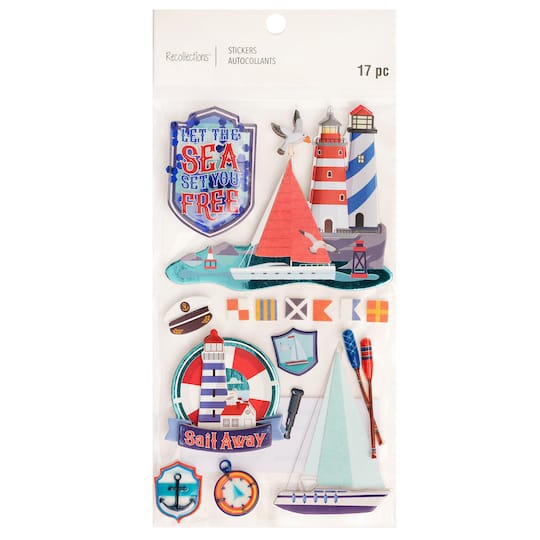 12 Pack: Nautical Stickers by Recollections™
